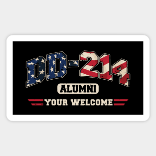 DD-214 Alumni Your Welcome Military Veteran Magnet